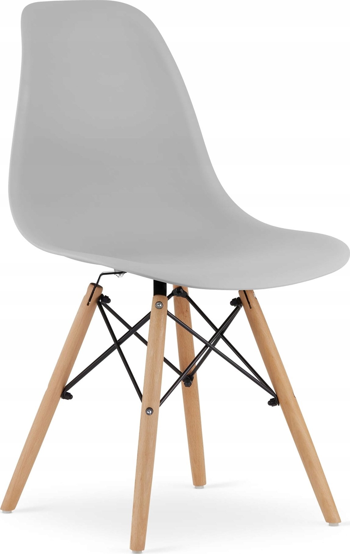 Leobert Krzesło OSAKA szare / nogi naturalne x 1