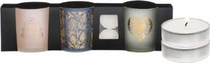 Edelman Świecznik świąteczny zestaw 3 sztuk na tealighty 7x8 cm