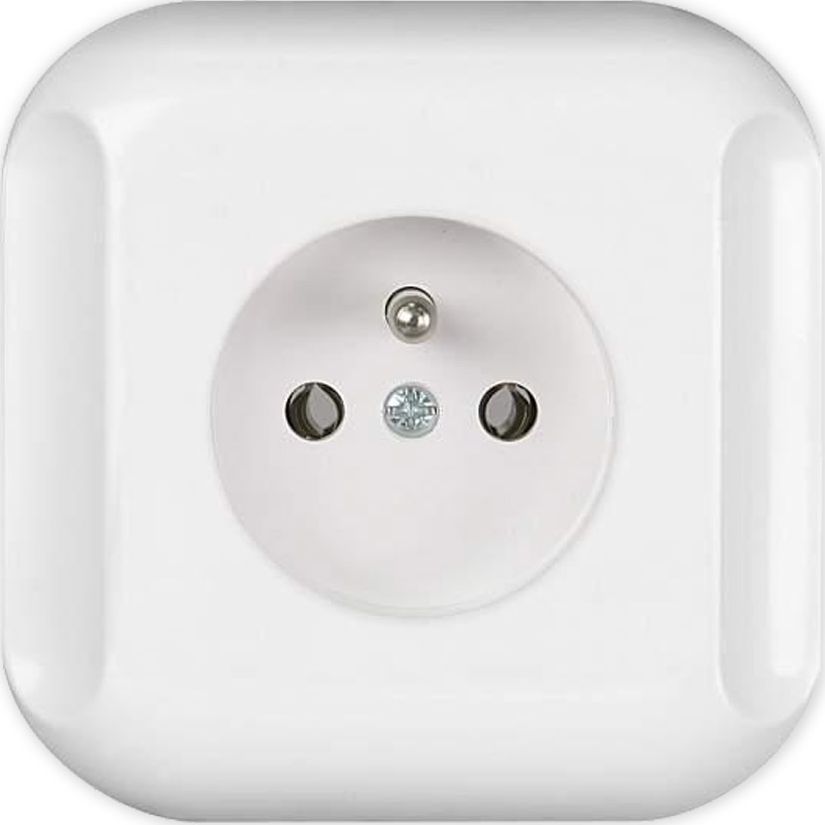 Timex TOPAZ Gniazdo pojedyncze z/u IP20 białe GPt-16T