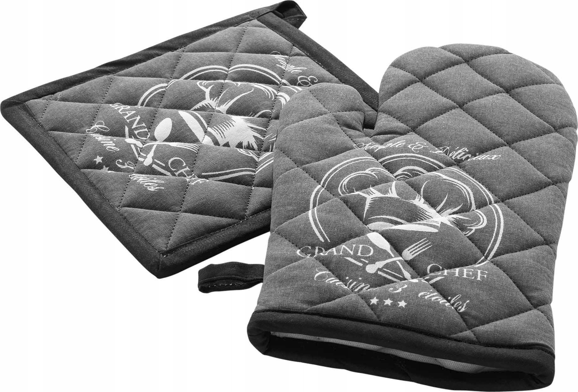 Douceur d`Interieur Komplet kuchenny: rękawica kuchenna i łapka GRAND CHEF