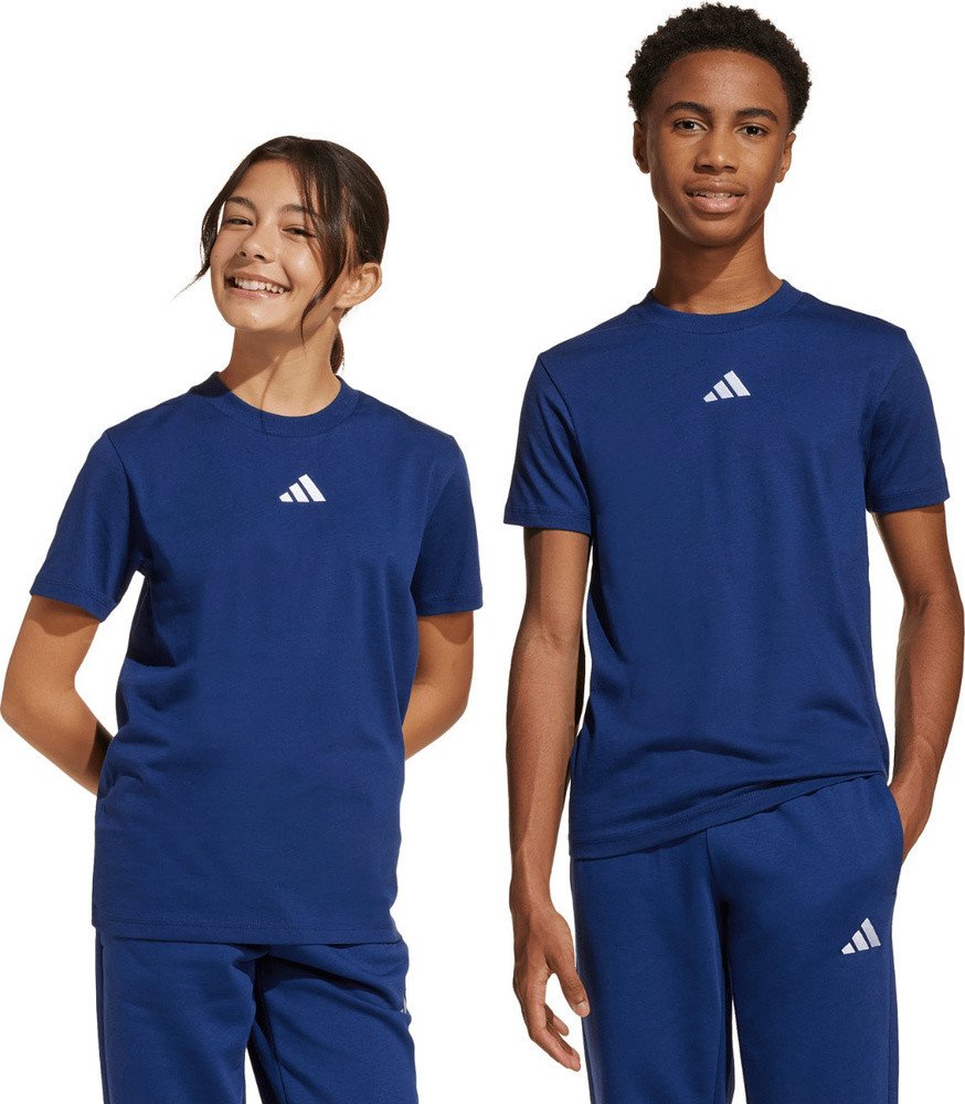 Koszulka dla dzieci adidas Essentials Tee 160 granatowa JY0613 128cm