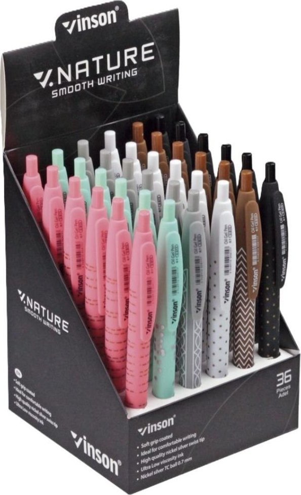 SCHEMAT Długopis automat. Nature 815 niebieski (36szt)