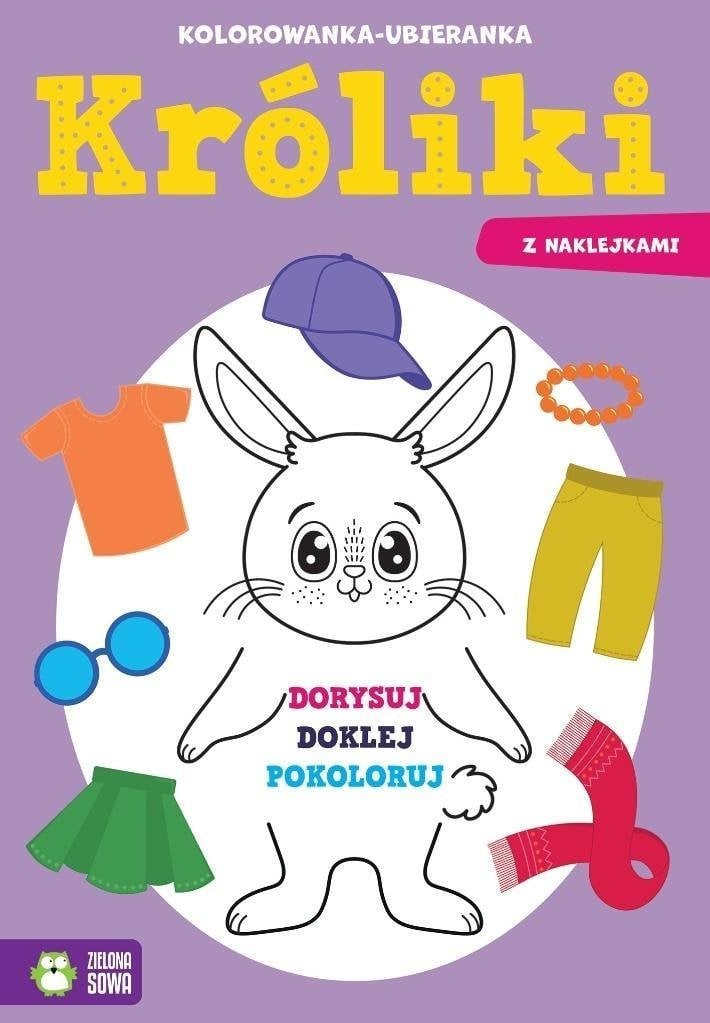 Kolorowanka ubieranka Króliczki 98467