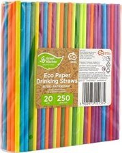GoDan Słomki papierowe tęczowe MIX 197x6mm 250szt