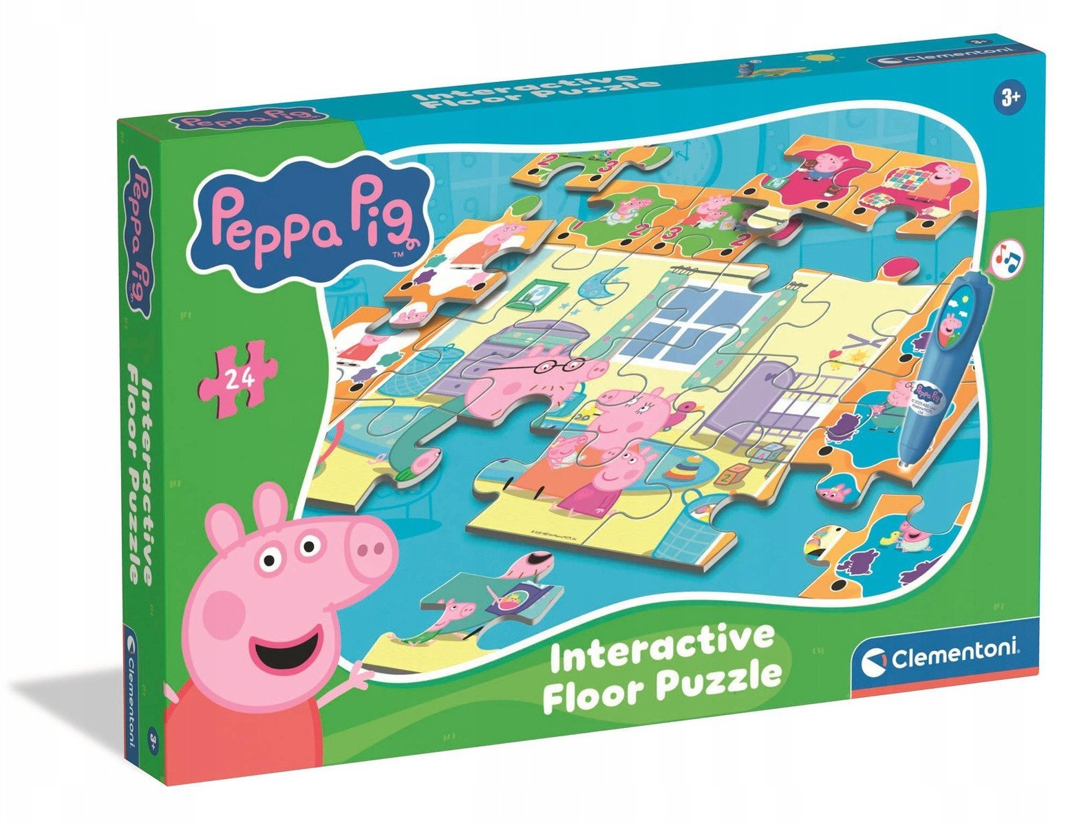 CLE Świnka Peppa interakt.puzzle dywan 16688