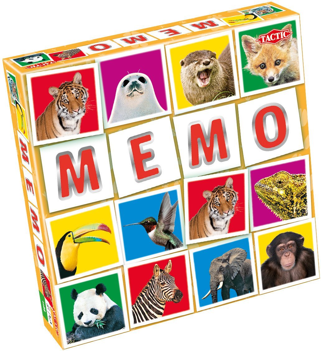 Tactic Wildlife Memo, Card Game, Matching, 3 yr(s)
