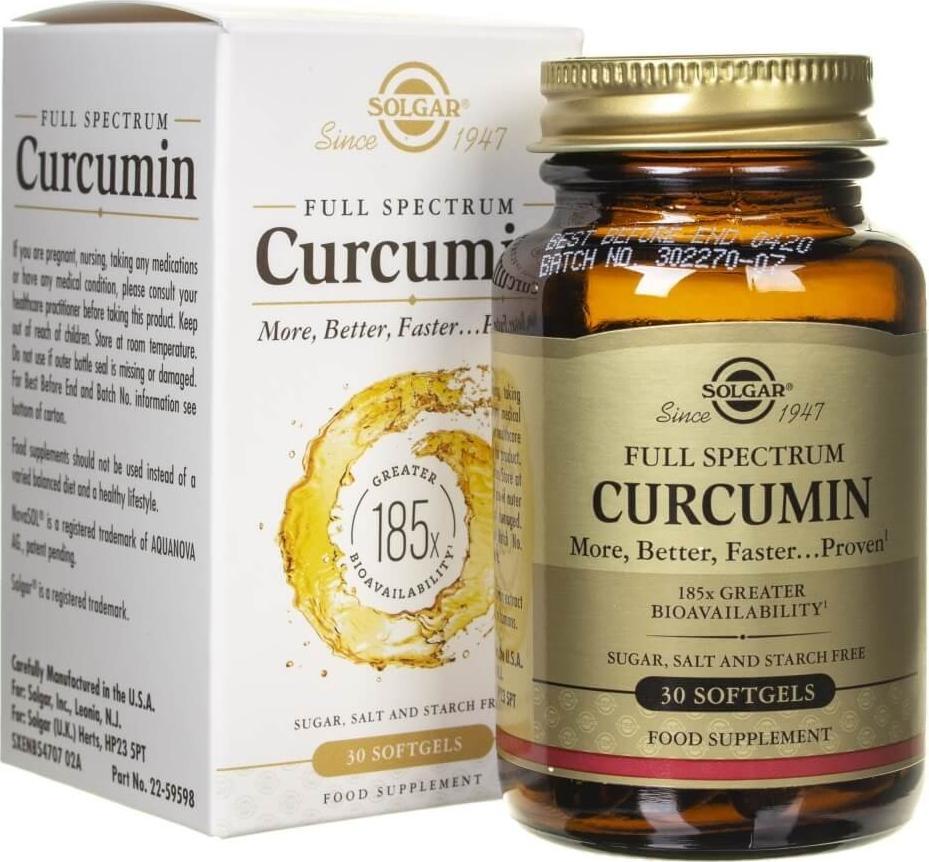 Solgar Solgar Kurkumina Pełne Spektrum - 30 kapsułek
