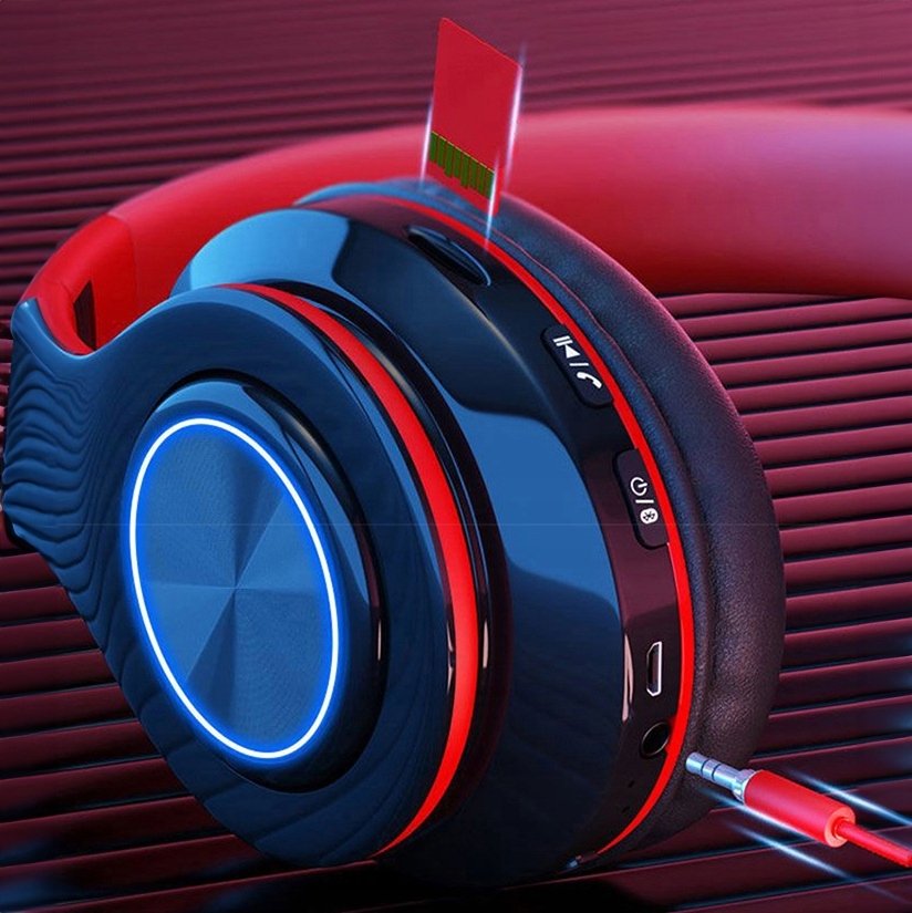 Słuchawki bezprzewodowe nauszne Arsa Go B39 Bluetooth czarne