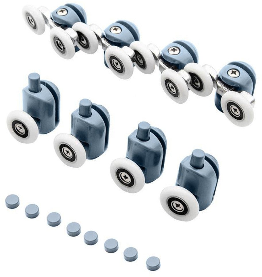 Rolki do kabiny prysznicowej komplet kółka 8 rolek