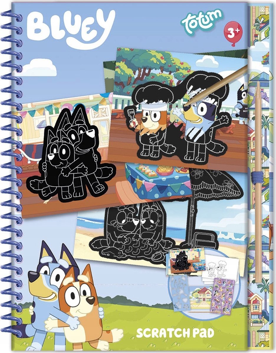 Totum TOTUM BLUEY Scratch Book, 290112