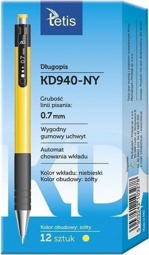 Długopis obudowa żółta KD940-NY (12szt)