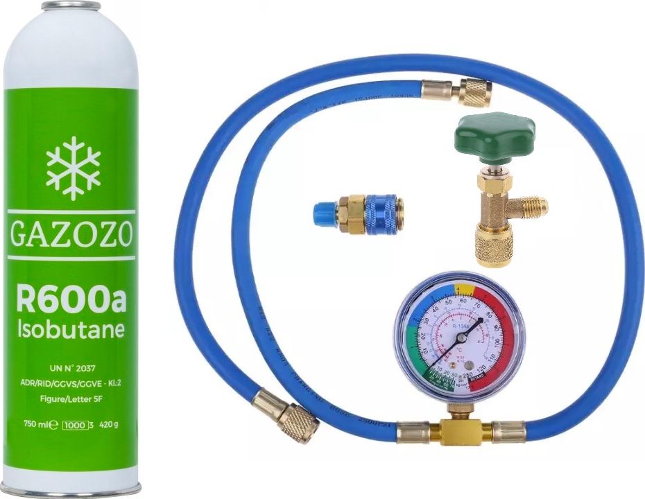 Litago Zestaw do napełniania czynnika chłodniczego R-600a