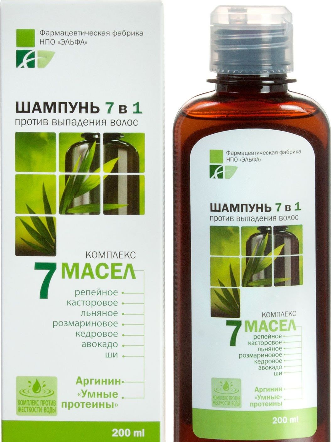 Elfa Farm Szampon przeciw wypadaniu włosów z 7 kompozycjami olejkowymi 200ml