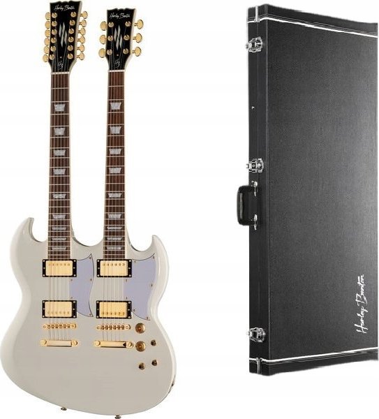 Harley Benton DC-Custom II 612 biała Gitara 6- i 12-strunowa Elektryczna