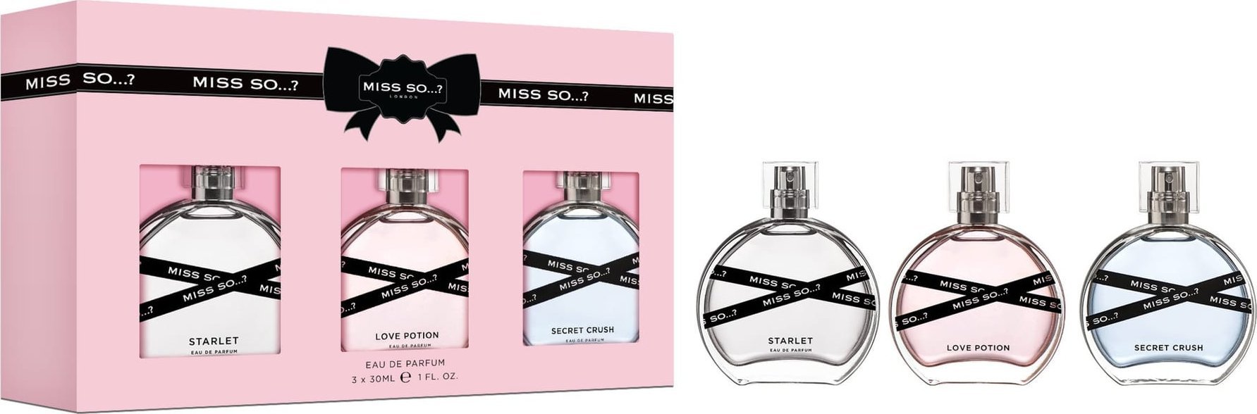 MISS SO? London Zestaw prezentowy - Wody perfumowane 3 x 30 ml
