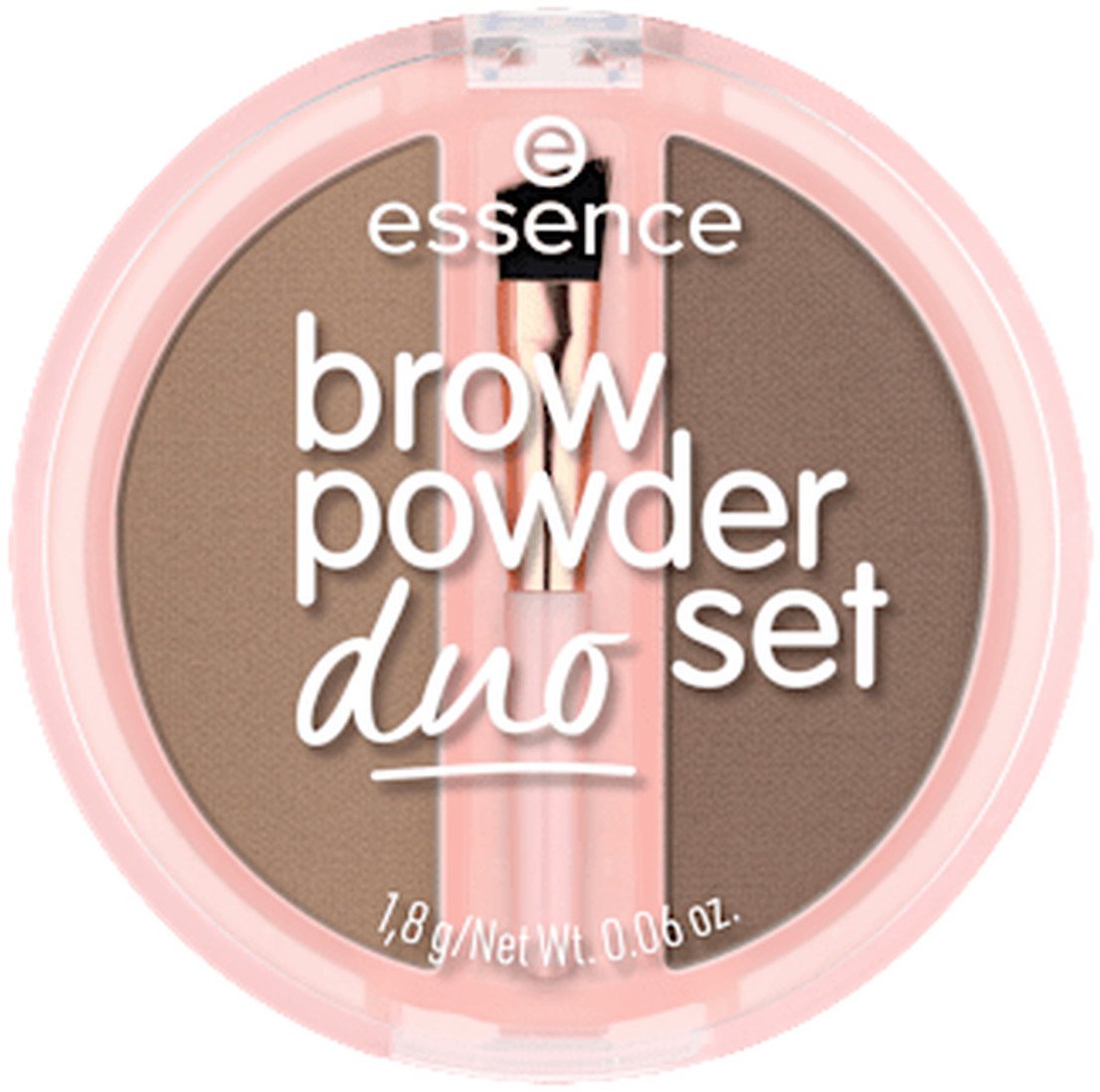 Essence Brow Powder Duo Set Puder do brwi 1.8g Light (01)