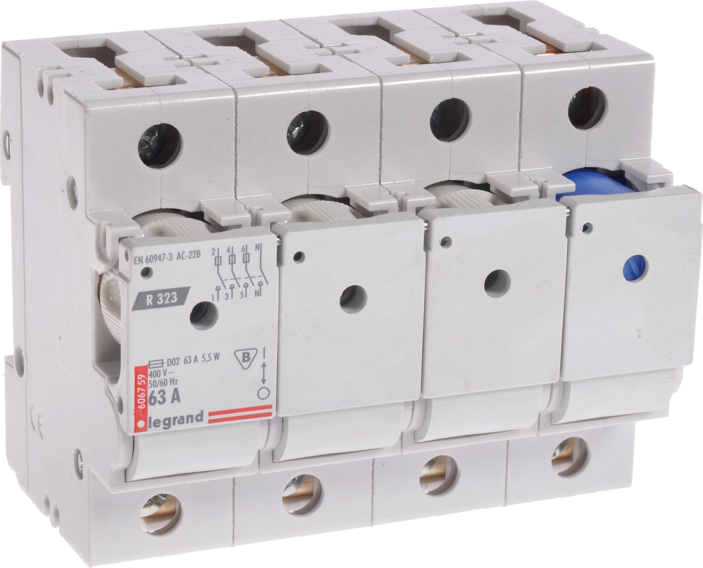 Legrand Rozłącznik bezpiecznikowy 3P+N 63A D02 R323 (606759)