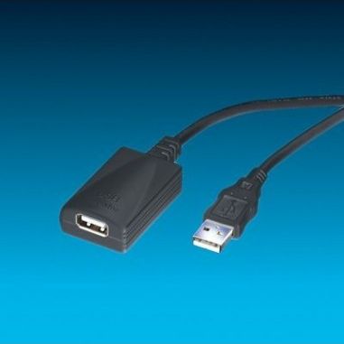 Kabel USB Value USB-A - USB-A 5 m Czarny