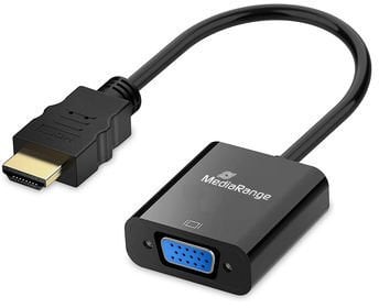 Adapter AV MediaRange HDMI na VGA konwerter wideo czarny, 20cm