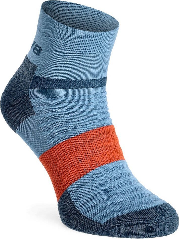 Inov-8 Skarpety biegowe Inov-8 Active Mid - Niebiesko-Pomarańczowe S