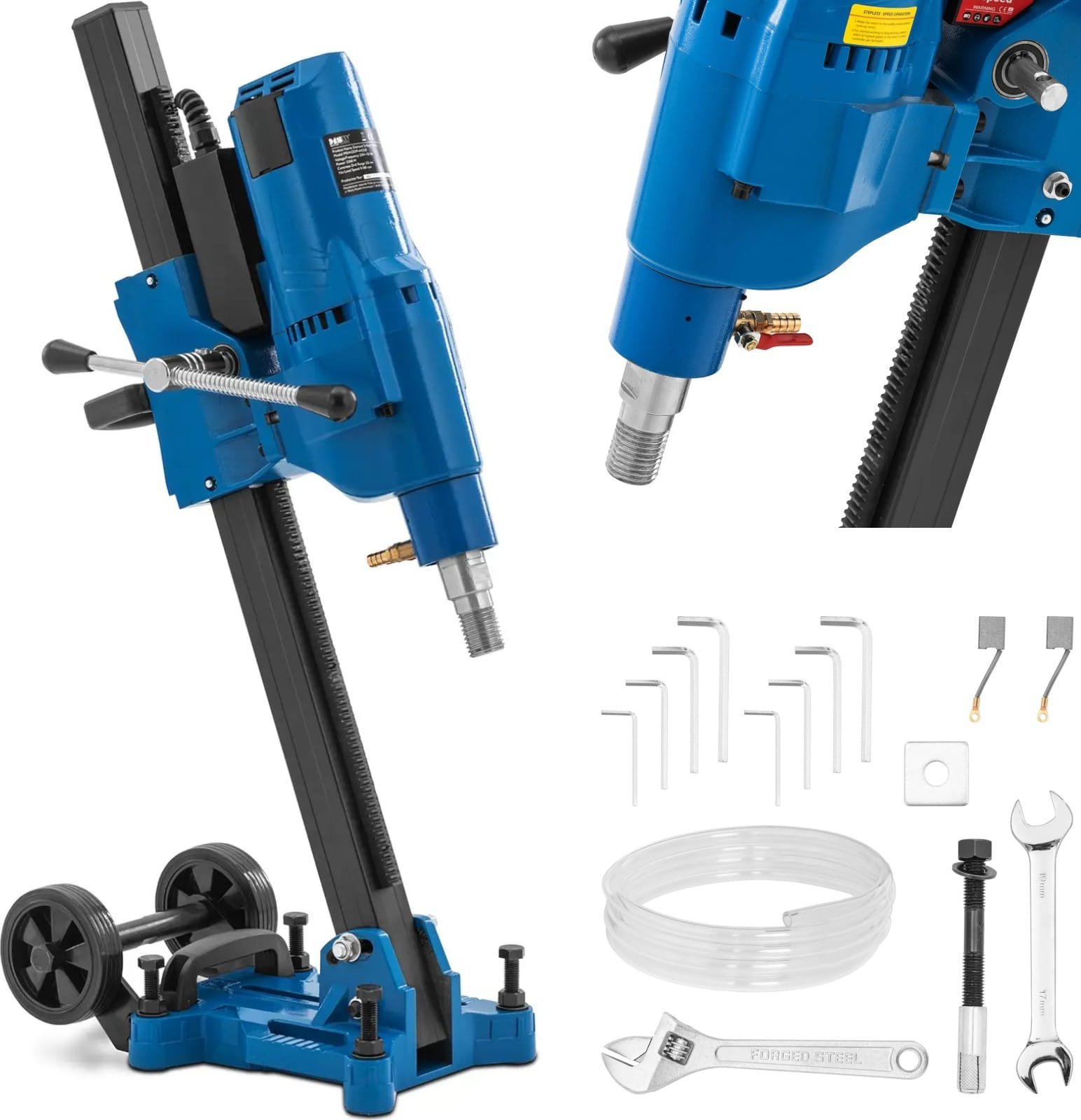 MSW Wiertnica diamentowa pionowa do betonu asfaltu ze statywem 550 obr./min 3300 W
