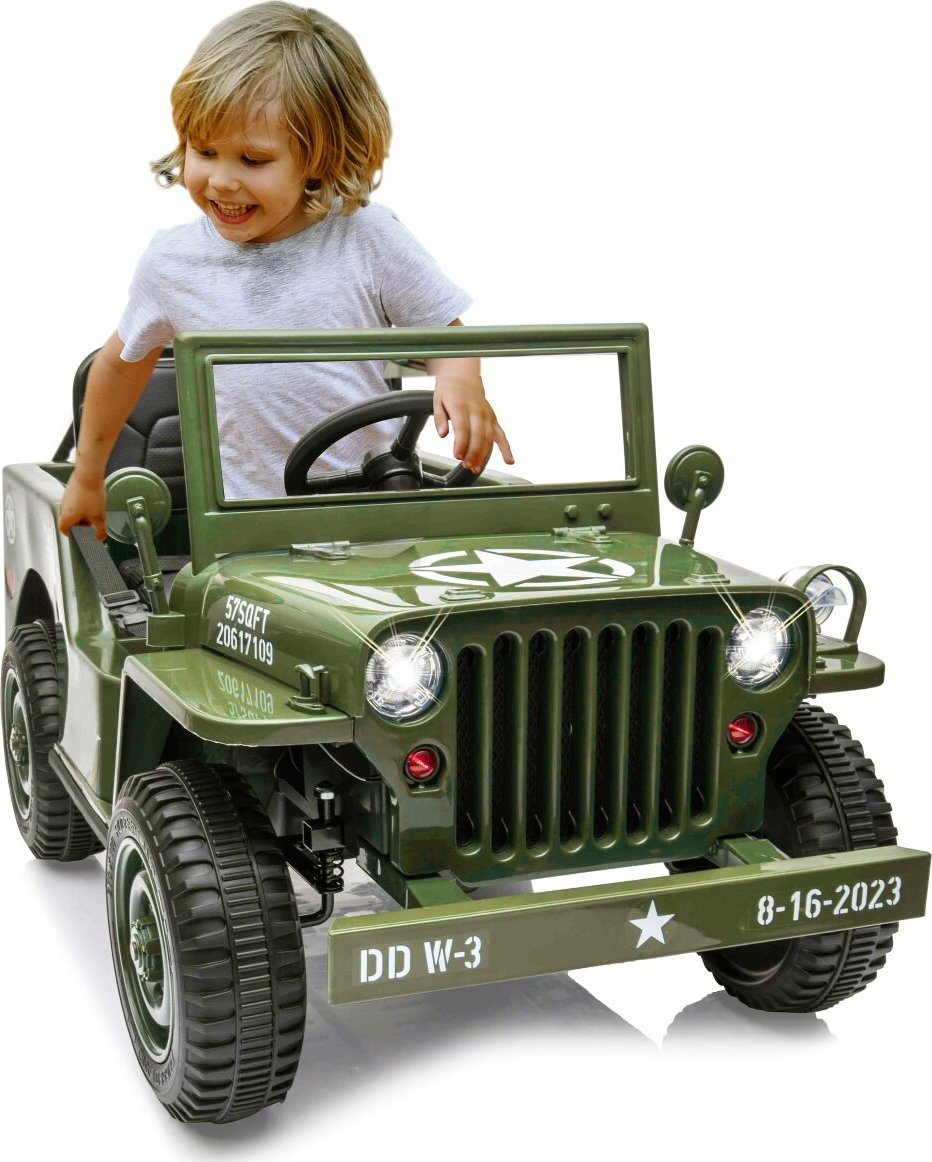 Jamara Ride-on Jeep Willys MB Army green 12V