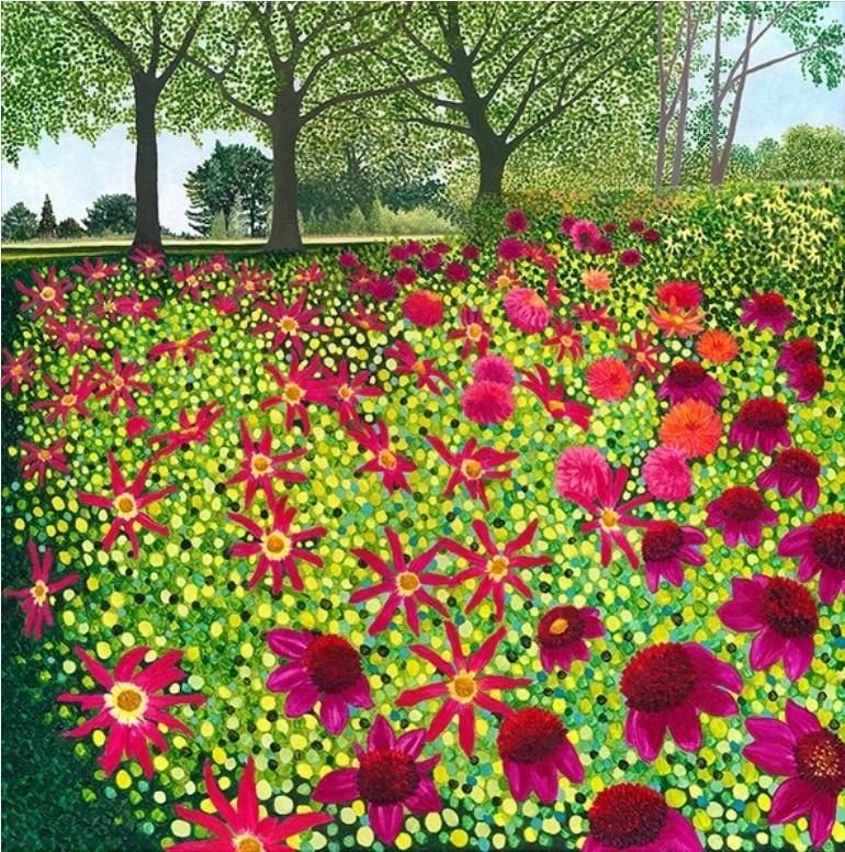 Susan Entwistle Karnet z kopertą Gwieździste dalie