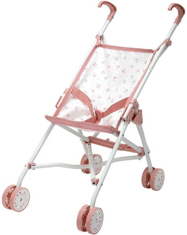 Lorelli Arias wózek sportowy dla lalek składany różowy z pasami