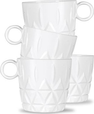 Sagaform Zestaw filiżanek piknikowych, 4 szt., biały akryl, 0,2 l, śred. 8 x 8 cm Outdoor Eating / Sagaform