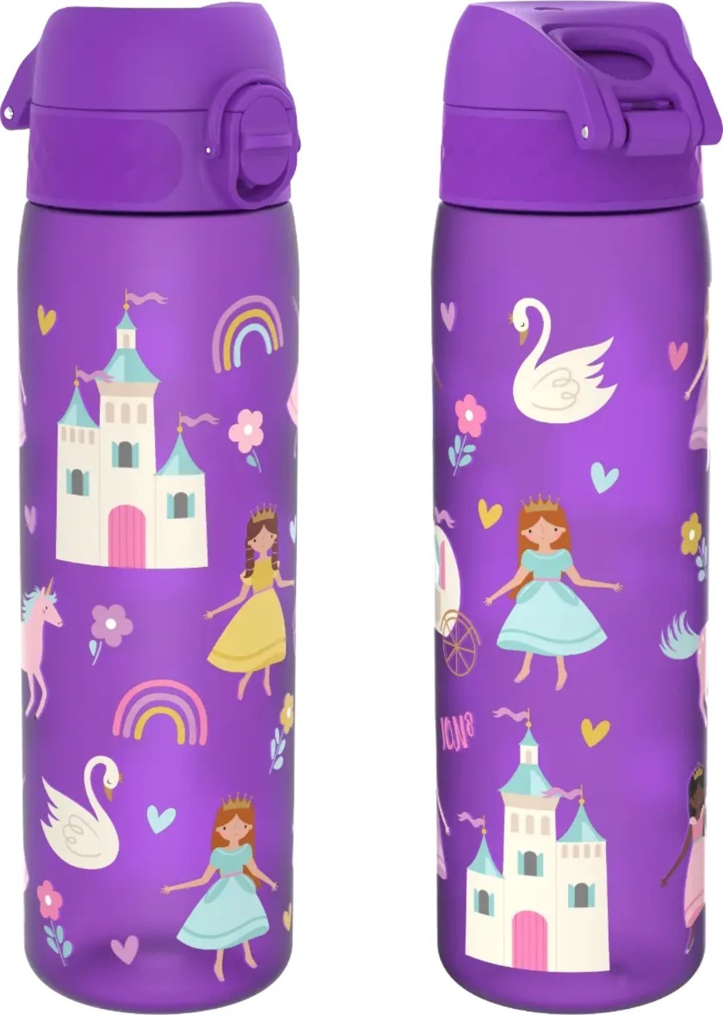 ion8 ION8 Fioletowa butelka na wodę dla dzieci w księżniczki 500 ml