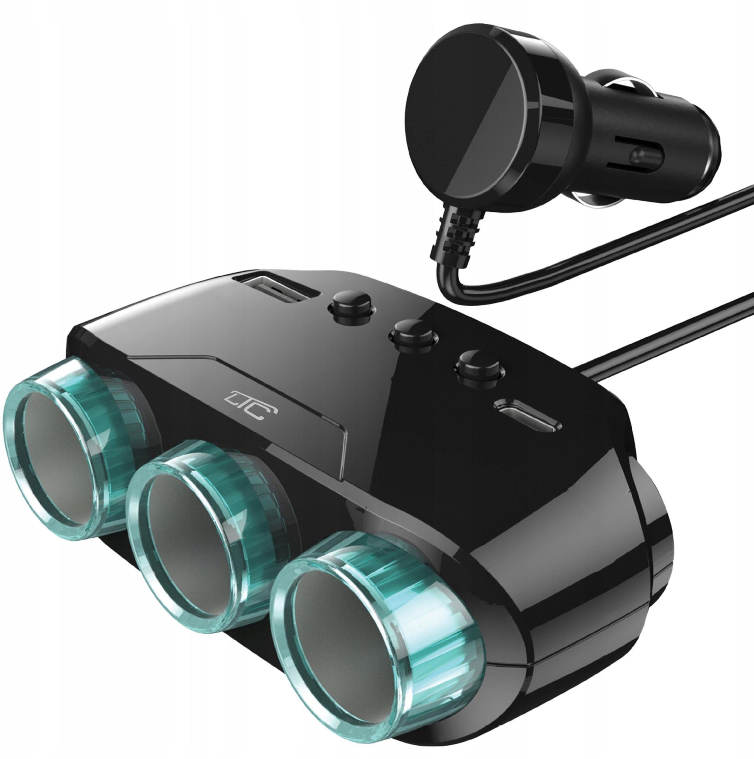 Rozdzielacz Gniazda Zapalniczki 12-24V QC3.0+PD