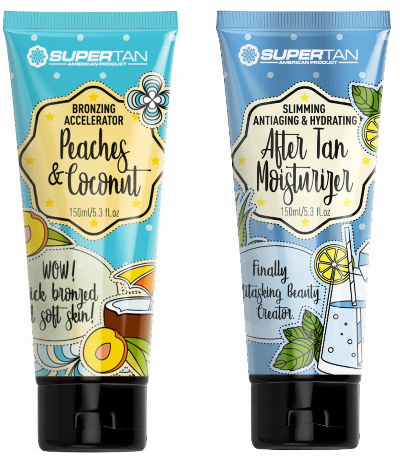 SuperTan Peaches Coconut Cream + After Tan Po Opalaniu Gratis