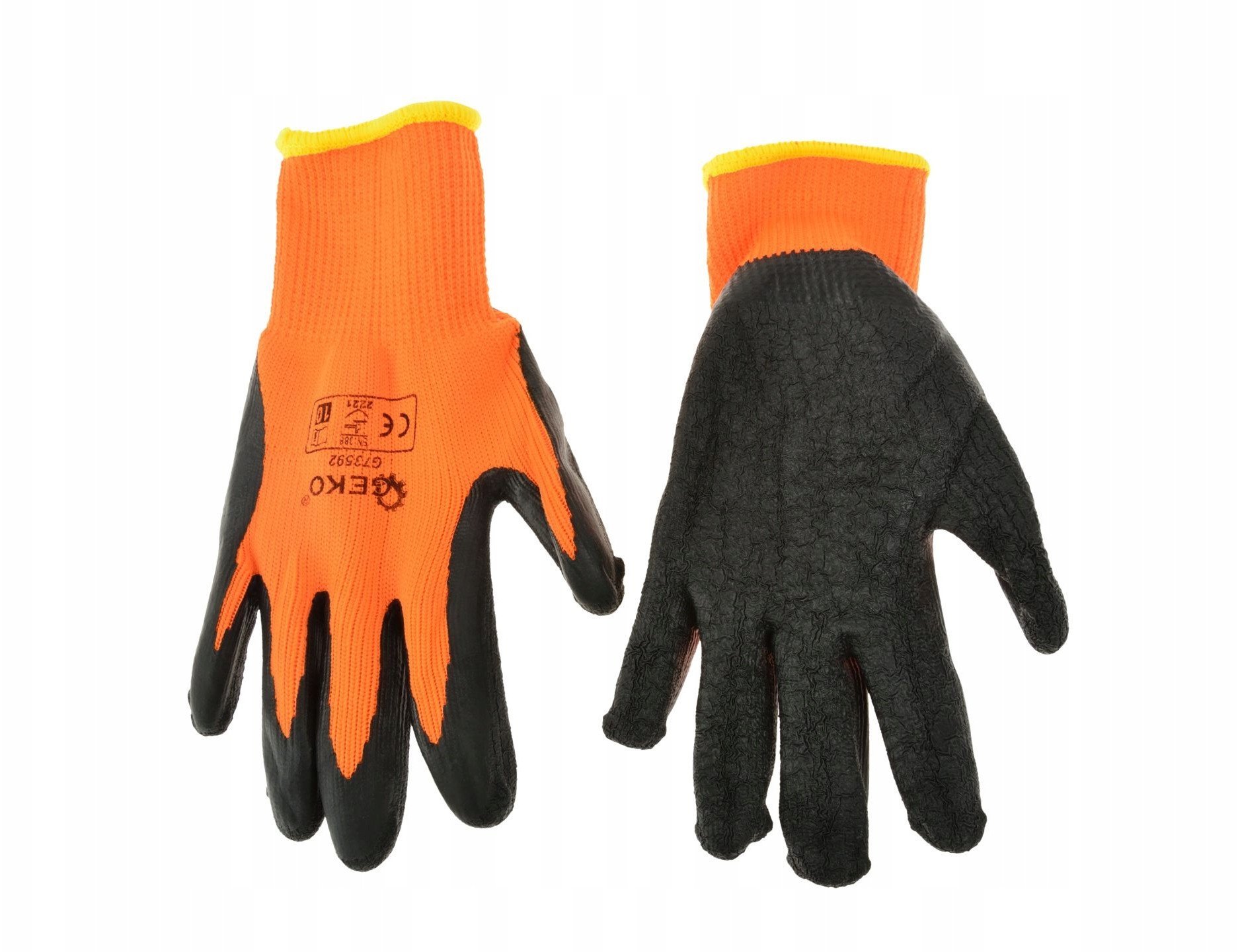 Rękawice robocze ocieplane zimowe ORANGE r.10 (12/480)
