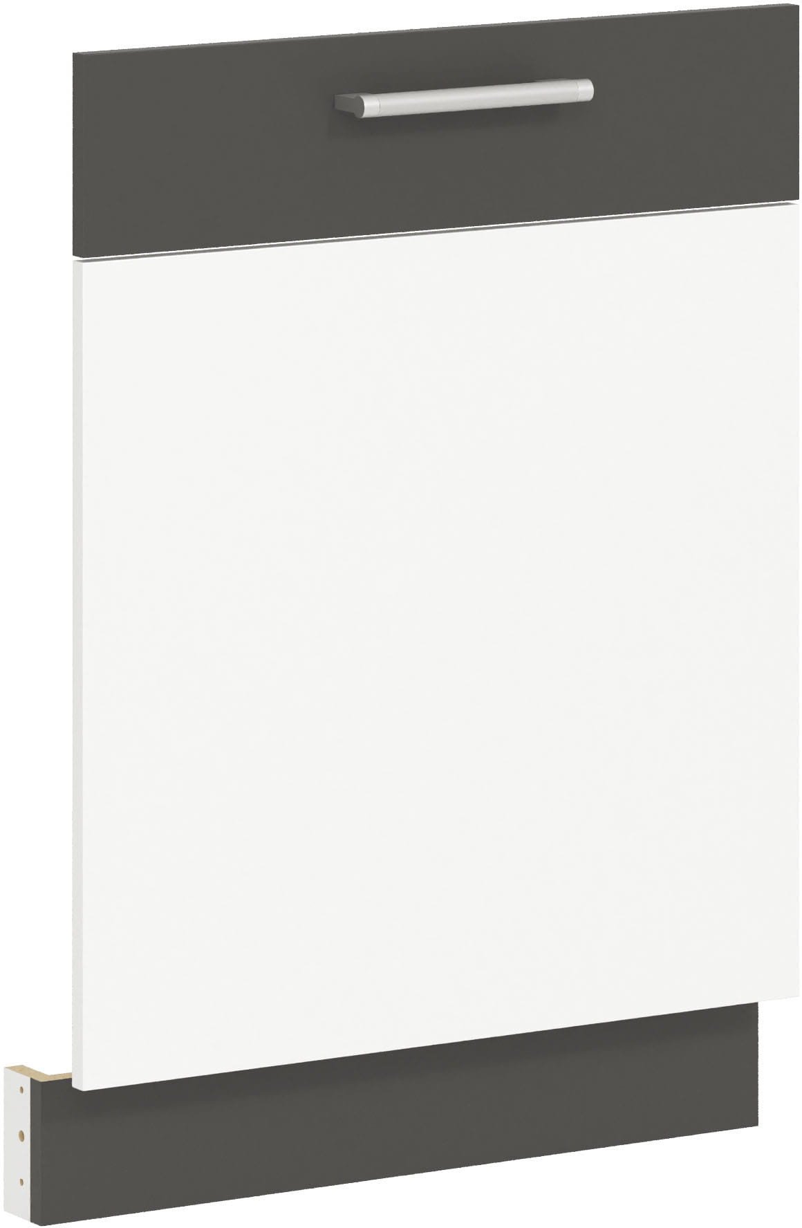 Front do zmywarki 60 cm panel kuchenny MODENA MD24 biały połysk / grafit