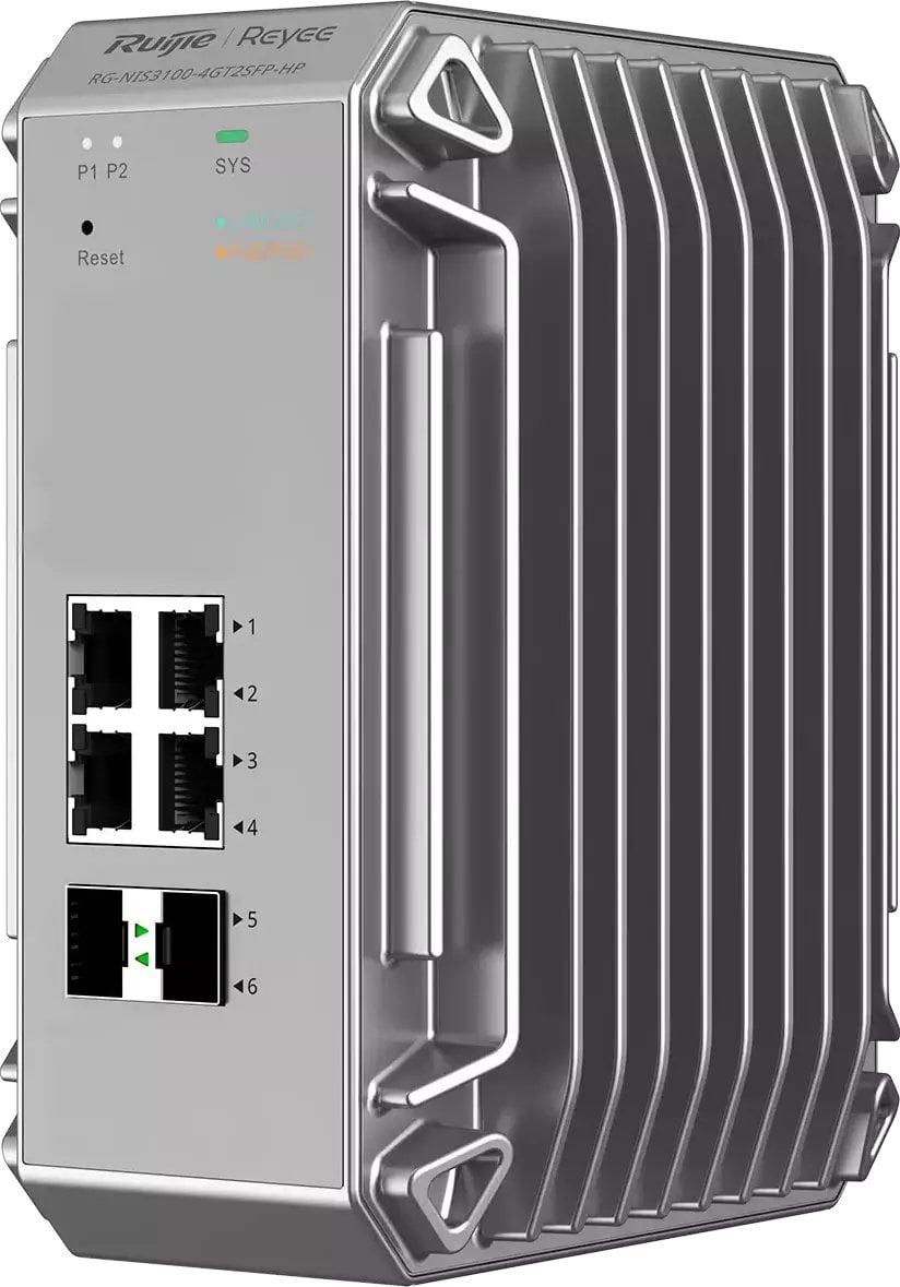 Switch RUIJIE Przełącznik przemysłowy z portami zarządzany RG-NIS3100-8GT4SFP-HP (8 x PoE+)