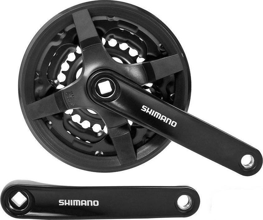 Shimano Mechanizm korbowy Shimano FCTY301C244CL 42x34x24T czarny z osłoną Uniwersalny