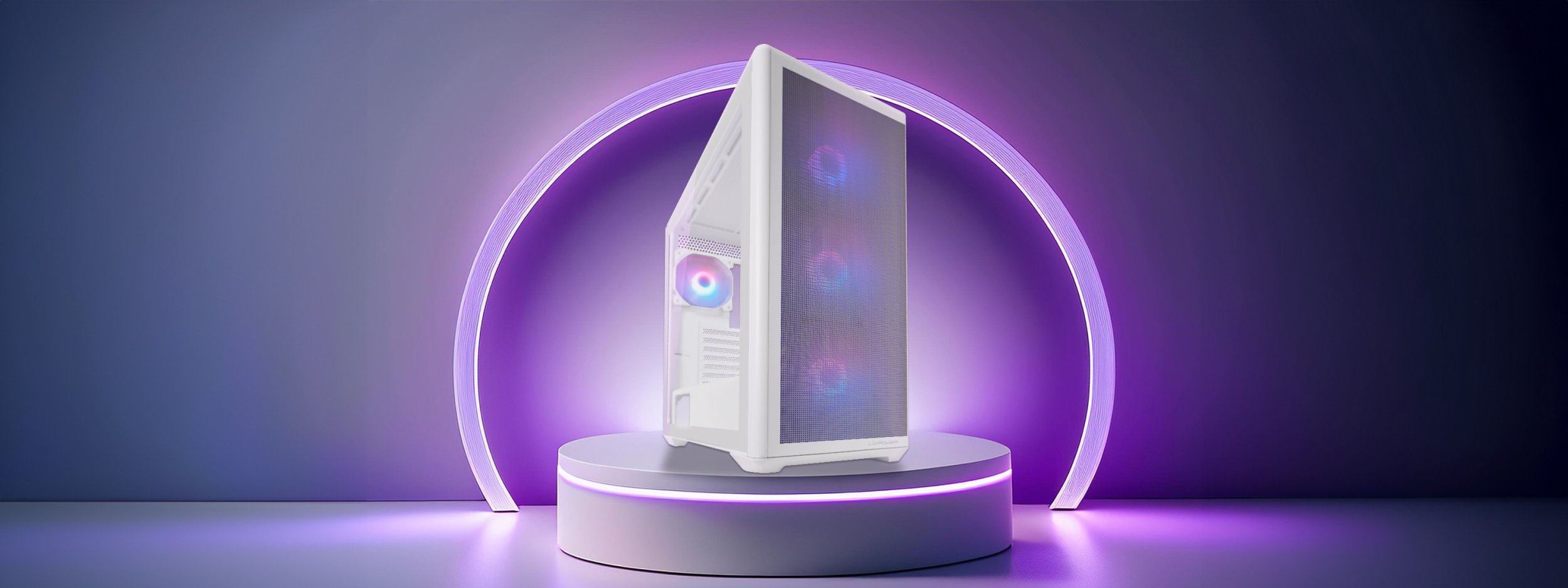 Case Midi LC-Power LC-811W-ON Meshwork XL Light