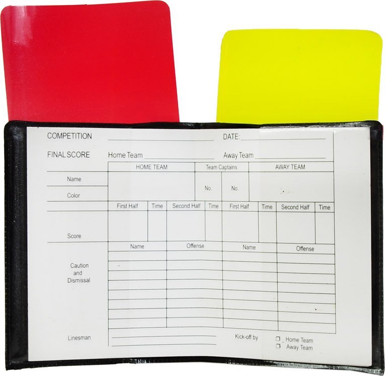 Kartki sędziowskie NO10 VRC-220 KPL