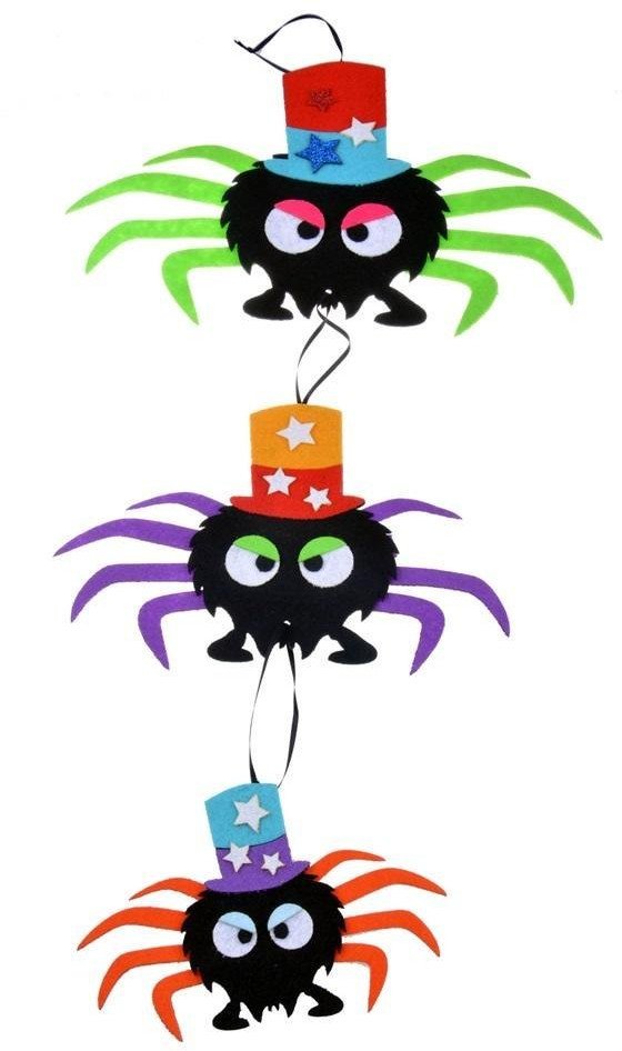 Wesołe pająki dekoracja wisząca