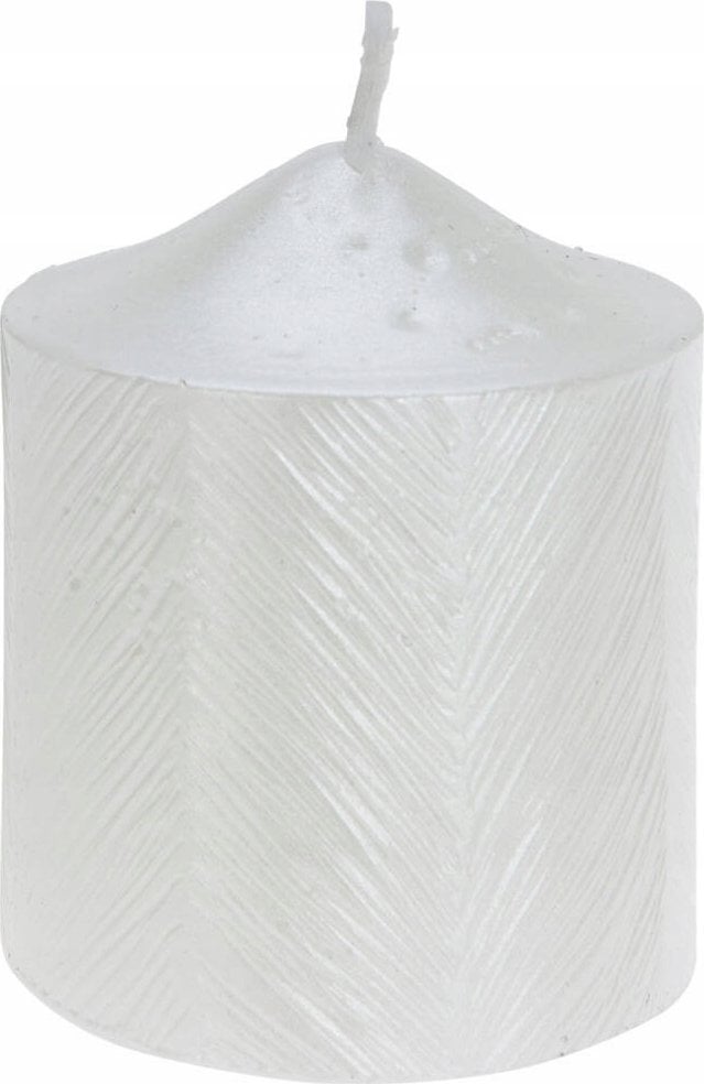 Home Styling Collection Świeca ozdobna z metalicznym wzorem, 5 x 6 cm