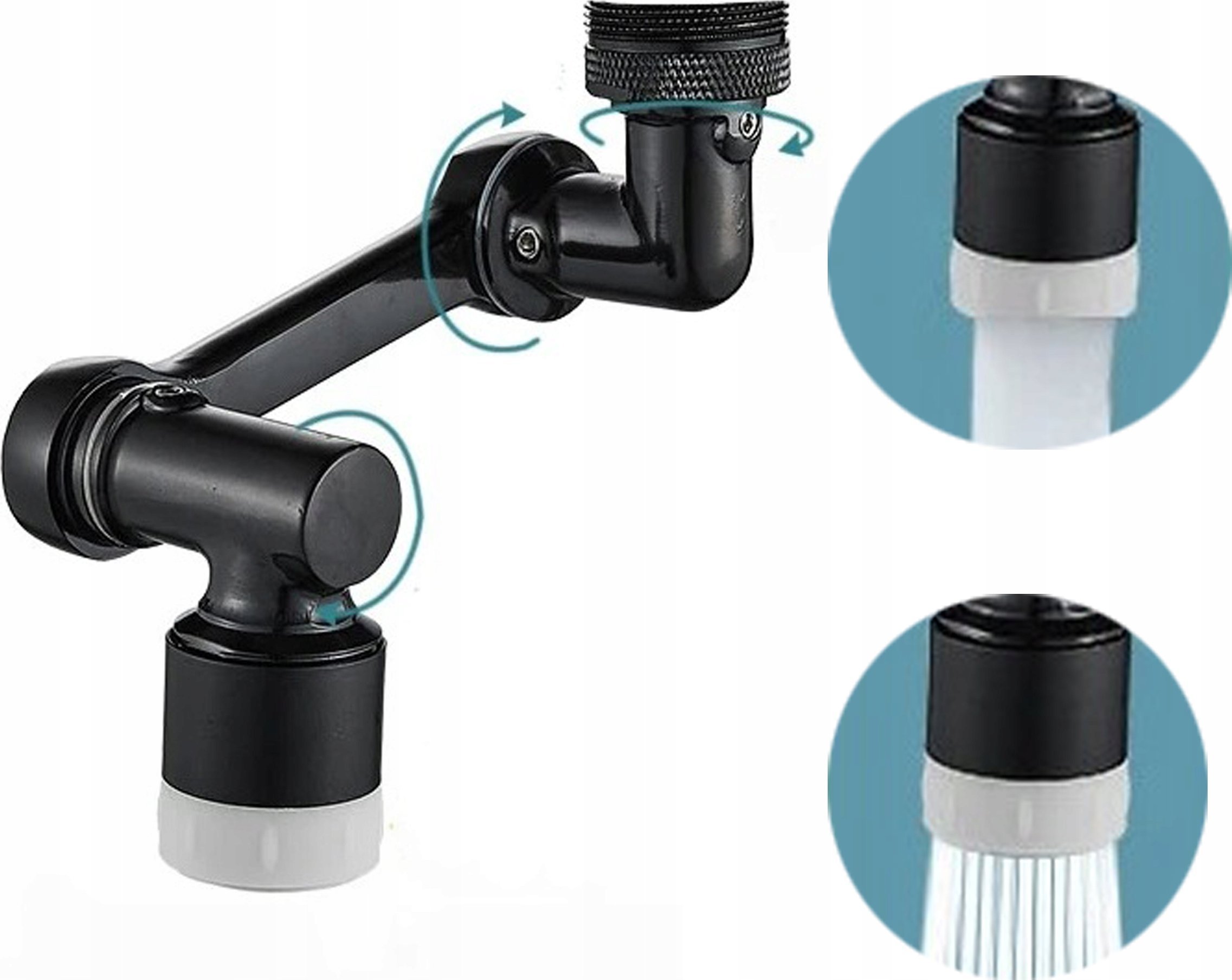 Noveen Przedłużka ruchoma kran NOVEEN XL1059 black