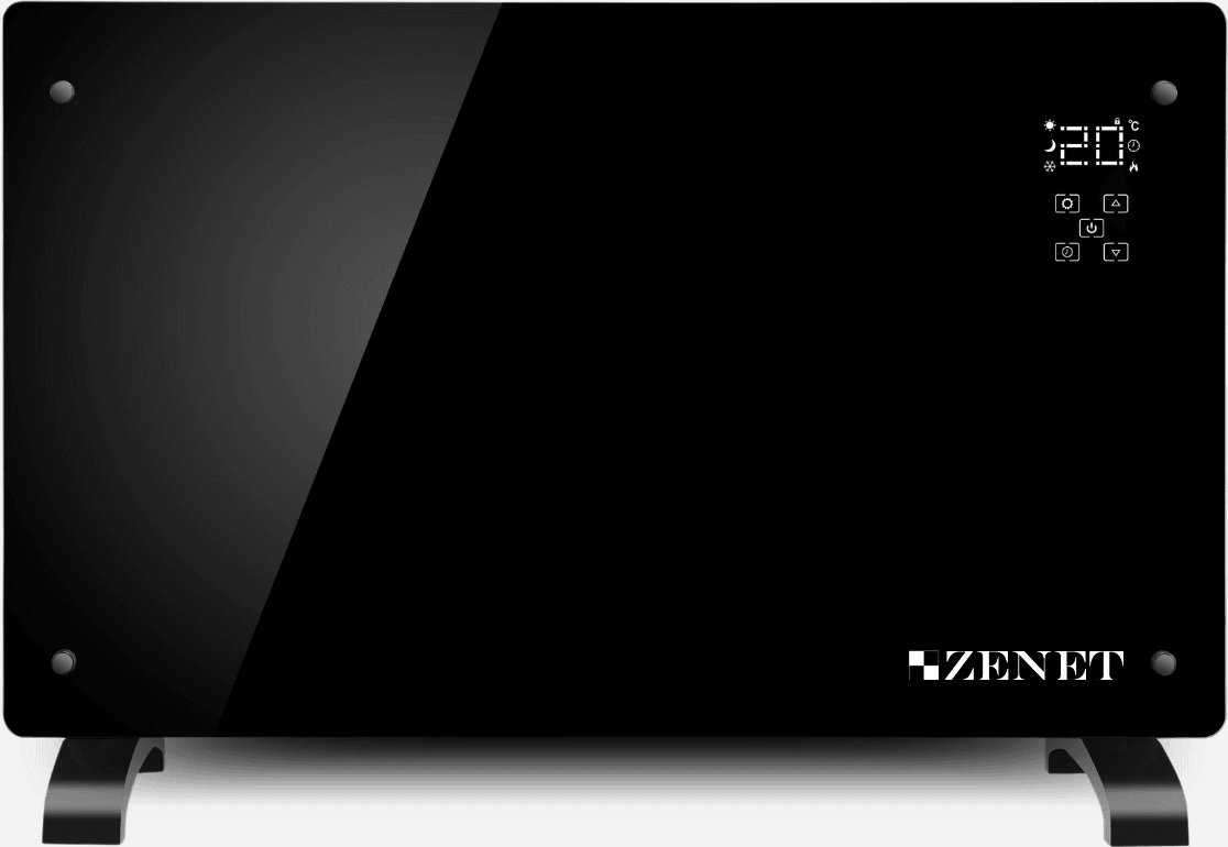 Grzejnik konwektorowy szklany dekoracyjny Zenet 530, energooszczędny 2000W