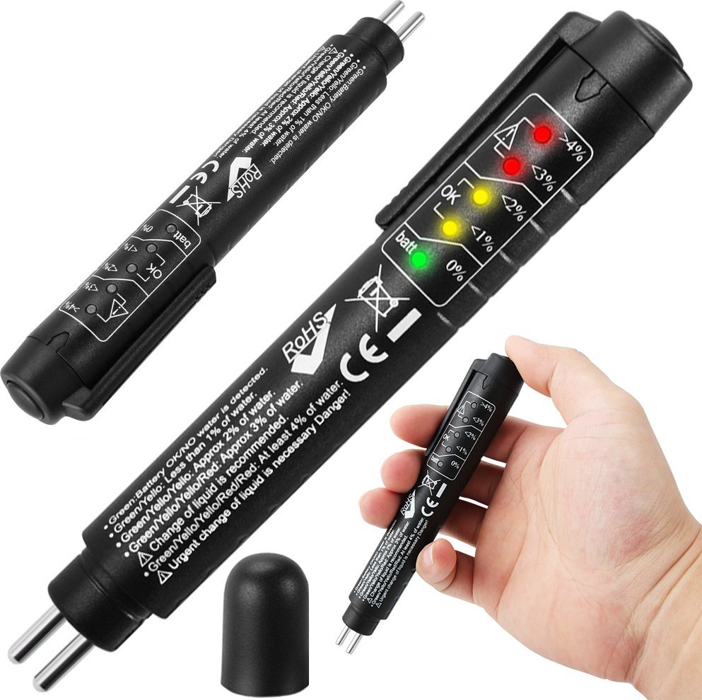 Verk Tester płynu hamulcowego miernik led dot 3 4 5 Tester płynu hamulcowego miernik led dot 3 4 5