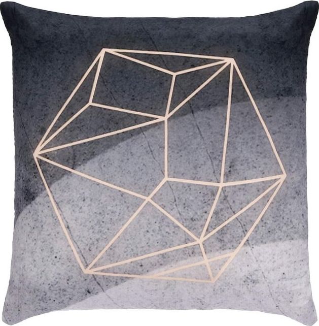 Springos Poszewka dekoracyjna na poduszkę szara 40x40cm