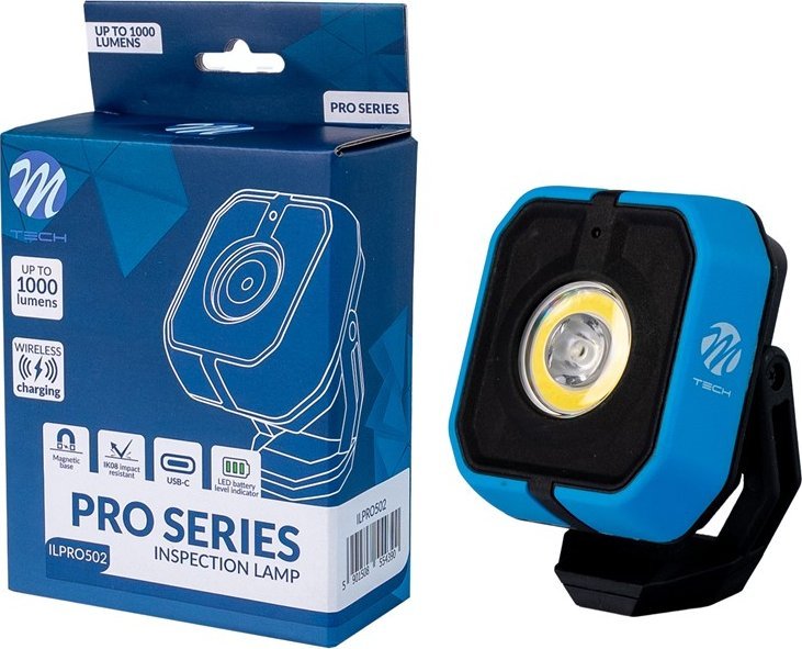 M-Tech Lampa warsztatowa 1000lm z ładowaniem indukcyjnym ILPRO502 M-tech