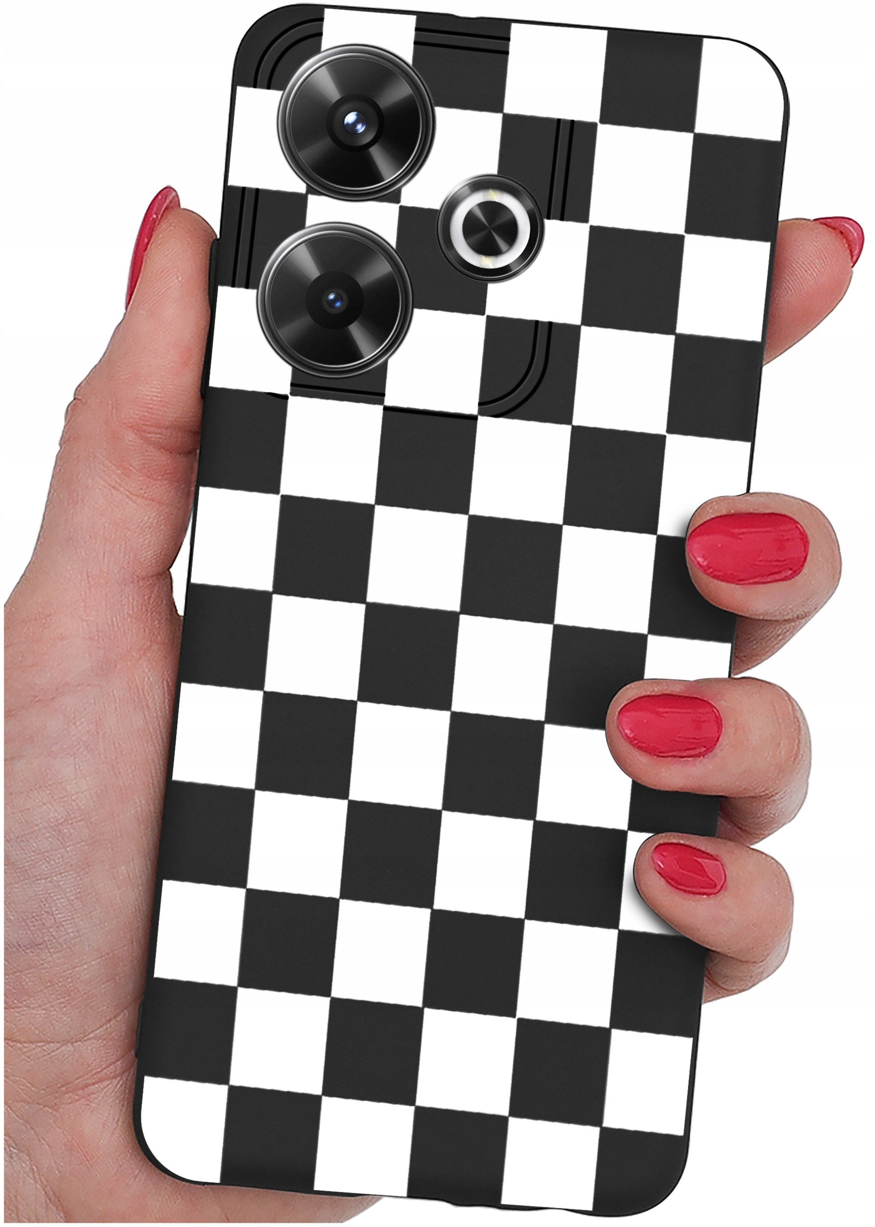 Etui do Xiaomi Redmi 13 4G WZORY |SILIKONOWE MATT CASE + SZKŁO 9H