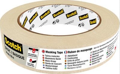3M Scotch Abdeckband - Basic, General purpose masking tape, Beige