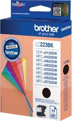 Tusz Brother Tusz Brother czarny LC223BK LC-223BK, 550 str.