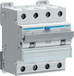 Hager Wyłącznik różnicowonadprądowy 4P C 32A 0,03A Typ A 6kA RCBO (ADM482C)