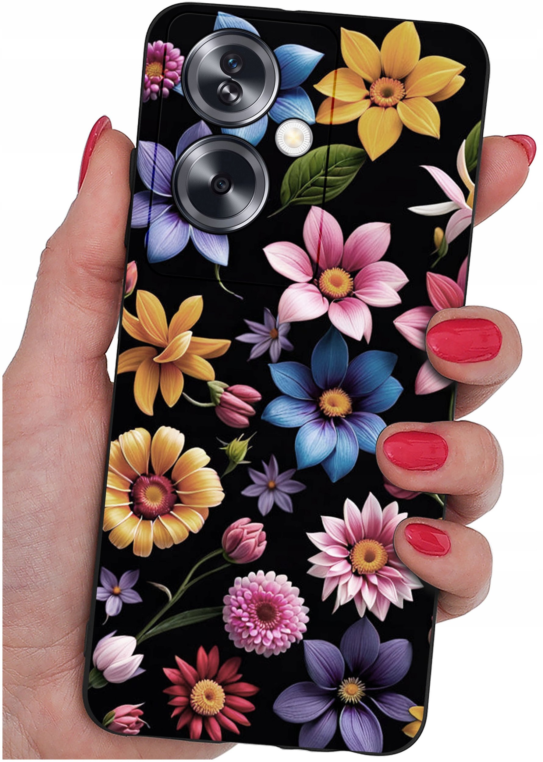 ETUI do Oppo A79 5G WZORY |SILIKONOWE MATT CASE + SZKŁO ochronne 9H